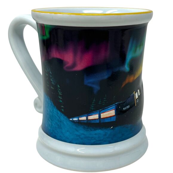 2023 Polar Express Ceramic Warner Bros Embossed 3D Christmas Coffee Hot Coco Mug - Picture 4 of 10
